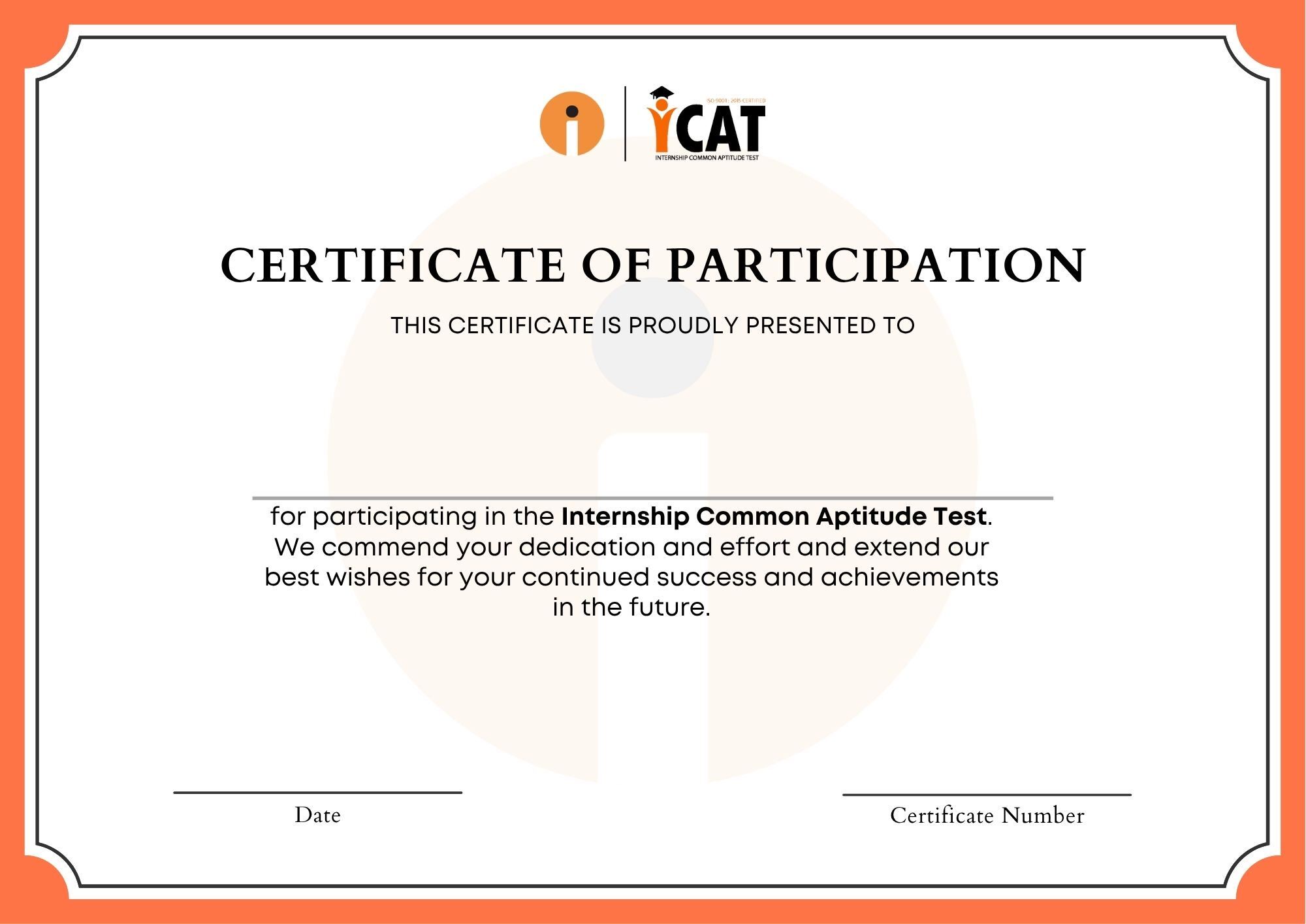 Participation Certificate